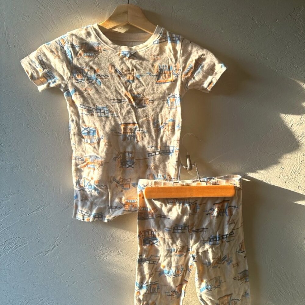 Boys Carter 100% Cotton Pajamas (light Brown)